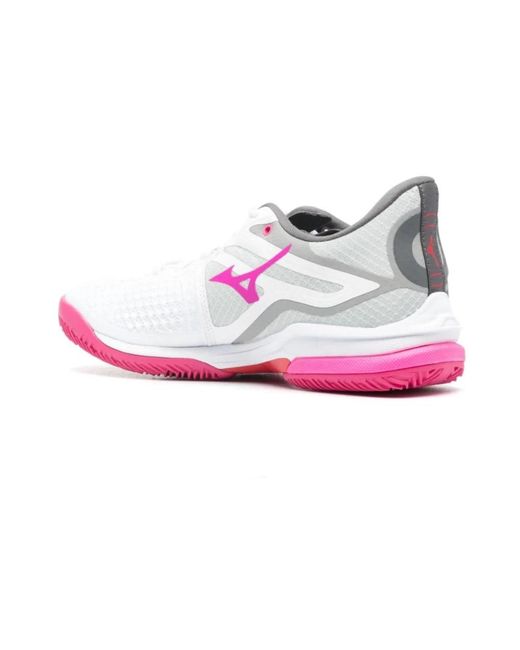 Mizuno Pink Rosa sneakers mit geprägtem finish