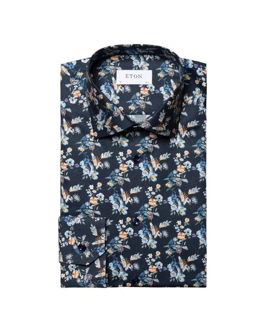 Eton of Sweden Blue Casual Shirts for men