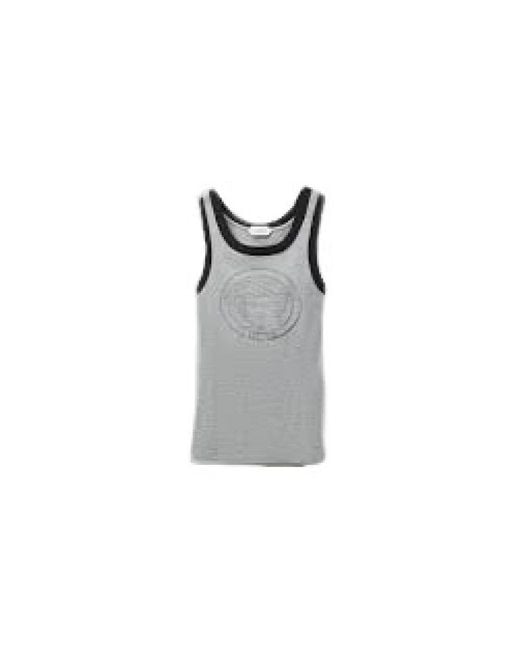 Versace Gray Sleeveless Tops