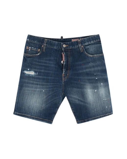 DSquared² Blue Denim Shorts for men