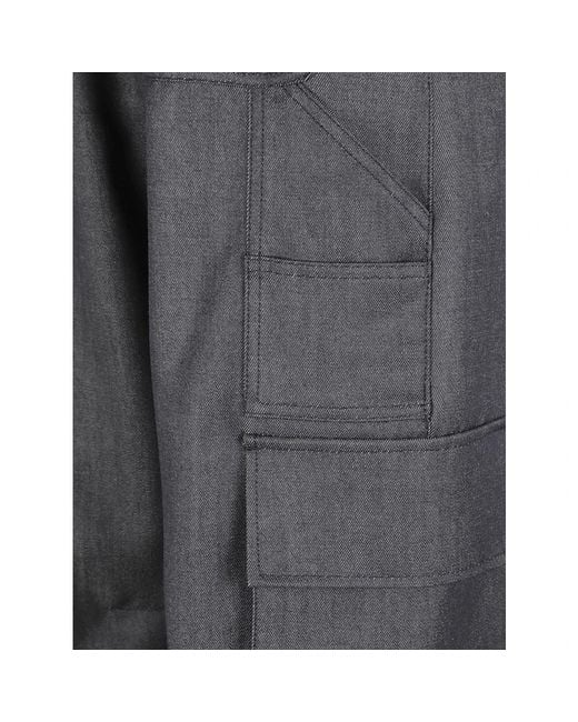 Balenciaga Gray Wide Trousers