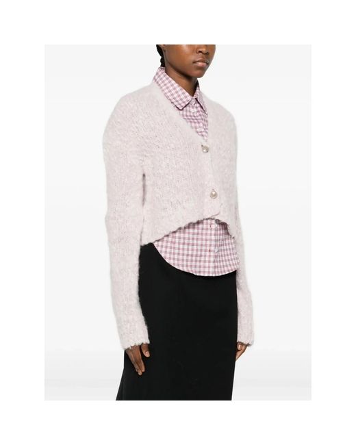 Marni Truien & Vesten ,Roze ,Cropped Vest in het Pink