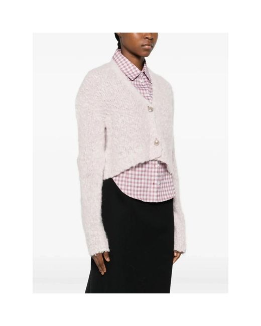 Marni Truien & Vesten ,Roze ,Cropped Vest in het Pink