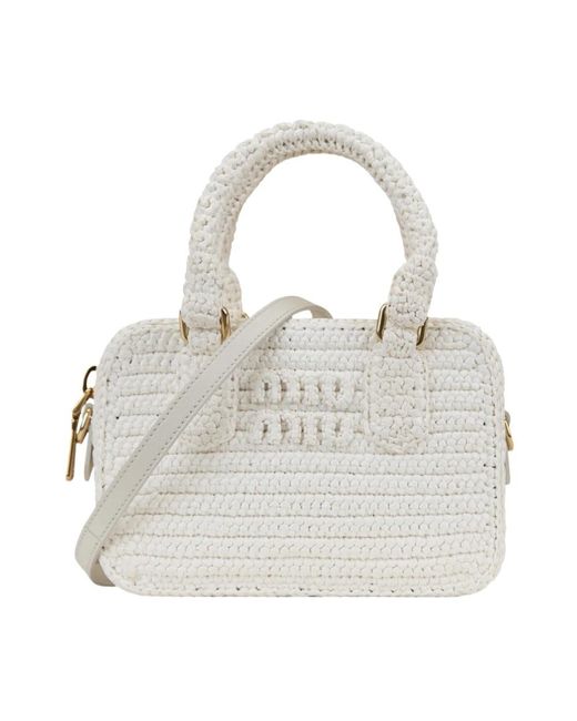 Handbags Miu Miu de color Gray