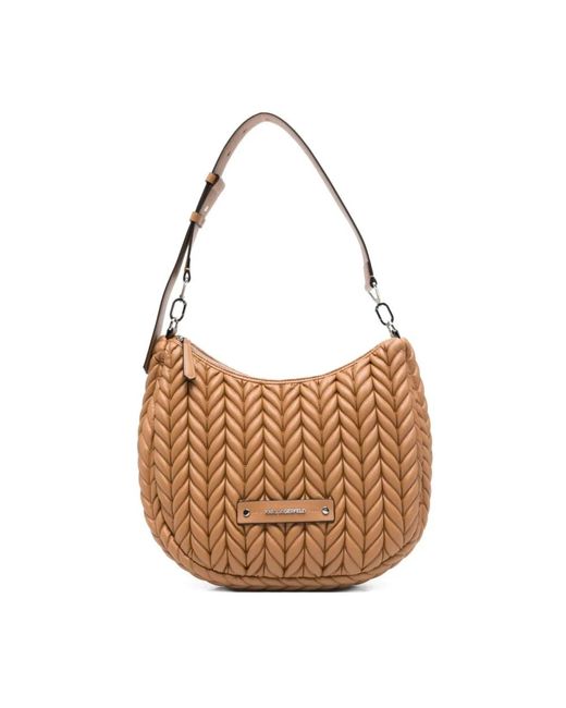 Karl Lagerfeld Brown Shoulder Bags
