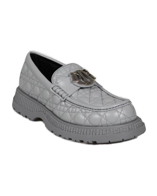 Dior Gray Loafers for men