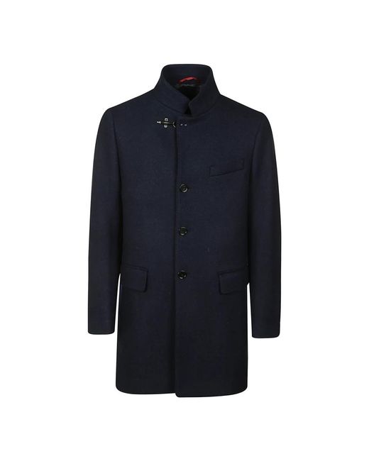 Fay Blue Single-Breasted Coats for men