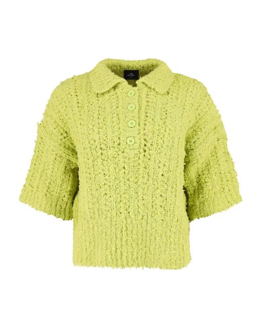 Mr. Mittens Yellow Round-Neck Knitwear