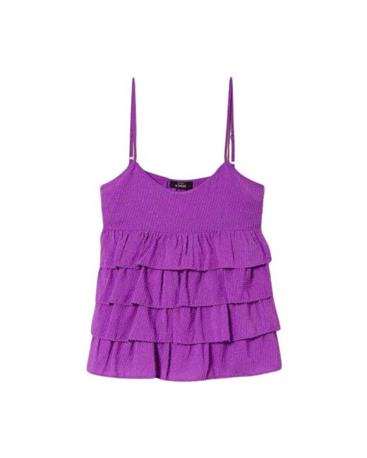 Tops > sleeveless tops Twin Set en coloris Purple