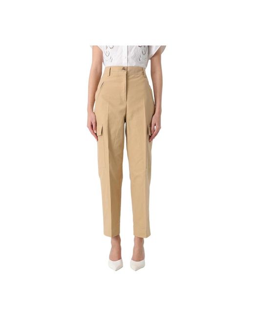 Straight Trousers Twinset en coloris Natural