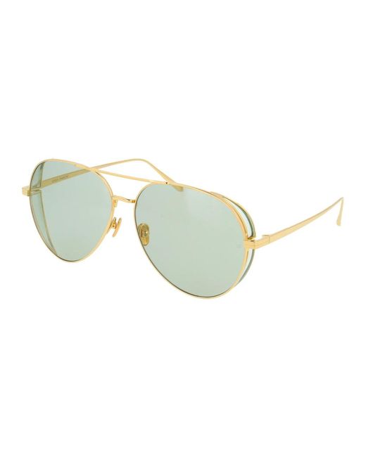 Linda Farrow Yellow Sunglasses