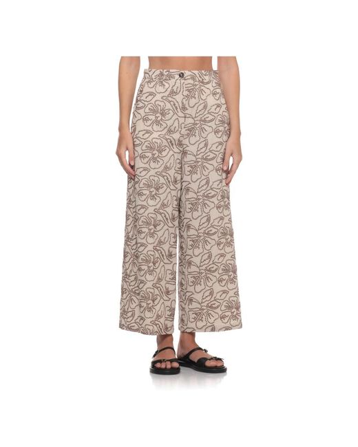 Marella Natural Wide Trousers