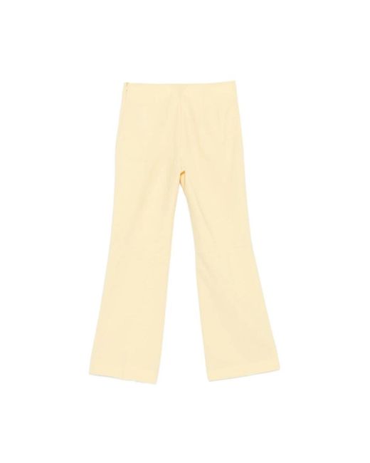 Semicouture Natural Wide Trousers