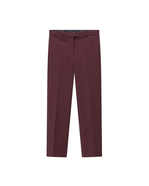 Max Mara Purple Straight Trousers