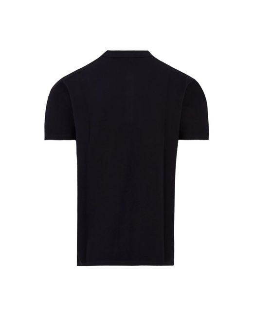 Aspesi Tops ,Blauw ,Katoen Piquet Polo in het Black voor heren