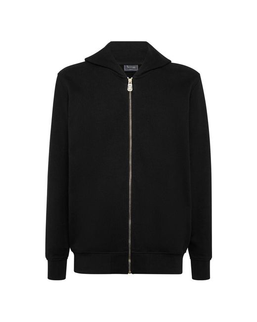 Billionaire Hoodies & Sweatvesten ,Zwart ,Katoen Hoodie Sweatjacket Lion in het Black voor heren