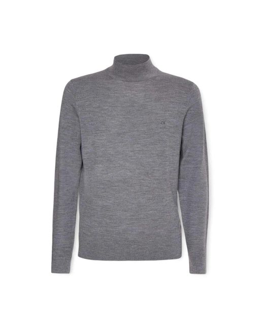 Turtlenecks di Calvin Klein in Gray da Uomo