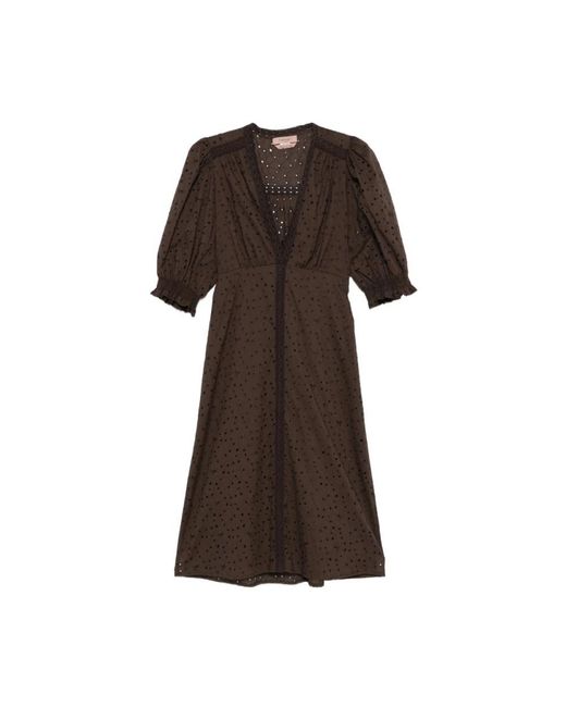 Twinset Brown Midi Dresses