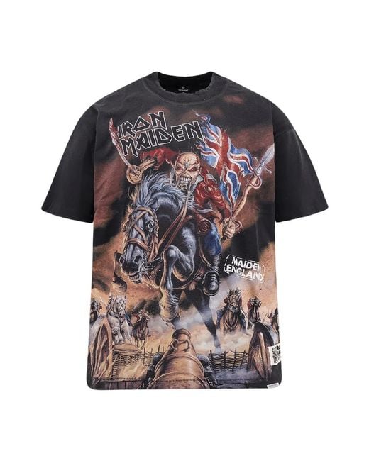 Represent Maxi Print Distressed T-Shirts Und Polos in Black für Herren
