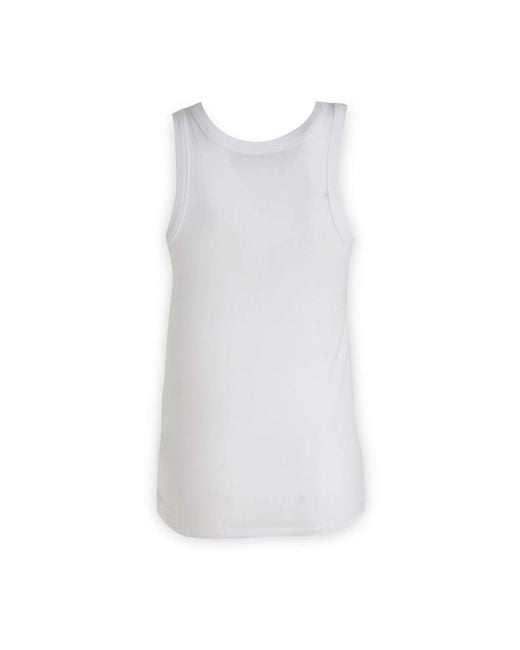 Raf Simons Sleeveless Tops in het White