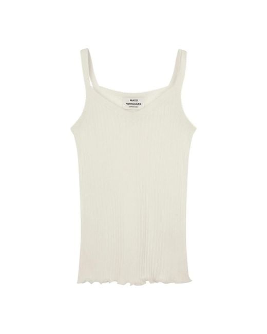 Sleeveless Tops di Mads Nørgaard in Natural