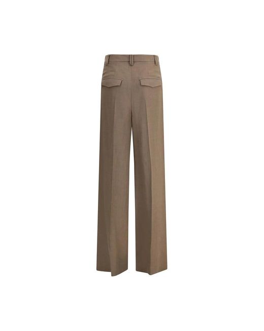 Wide Trousers Brunello Cucinelli en coloris Brown