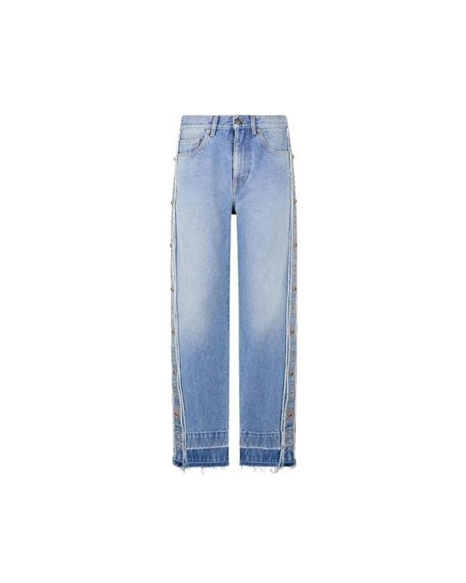 Roberto Cavalli Blue Straight Jeans for men