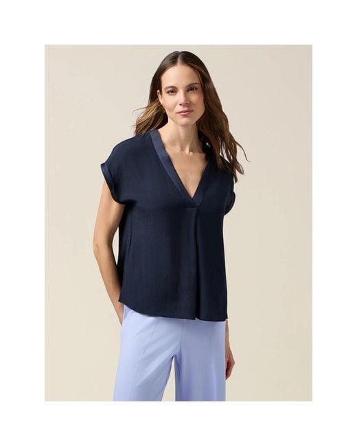 Blouses Oltre de color Blue