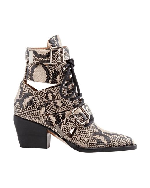 Chloé Brown Cowboy & Biker Boots