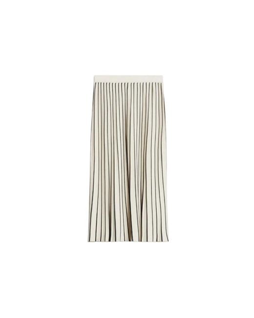 Max Mara White Midi Skirts