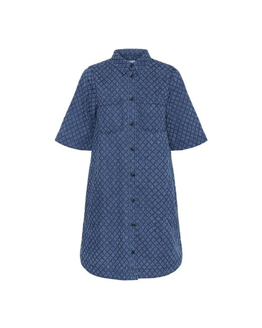 Part Two Blue Shirt Dresses