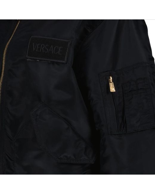 Versace Stylische bomberjacke in Black für Herren