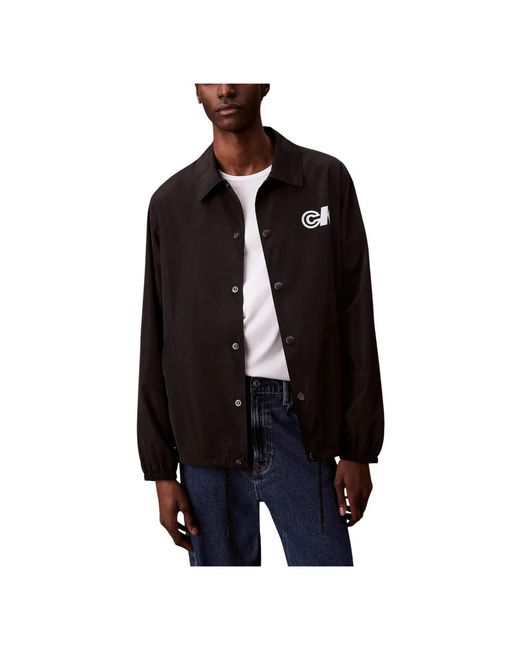 Calvin Klein Black Light Jackets for men