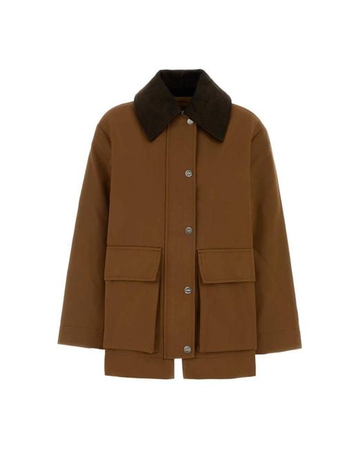 Ganni Brown Light Jackets