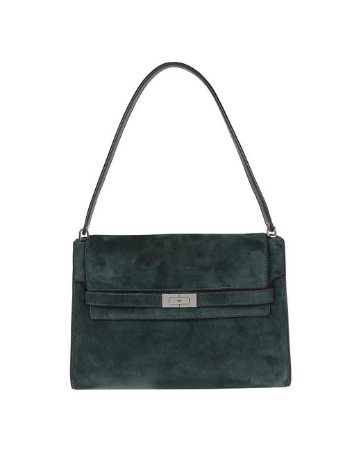 Tory Burch Green Shoulder Bags