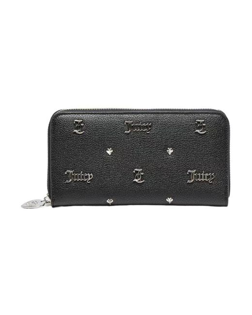 Portafoglio nero con logo frontale di Juicy Couture in Black