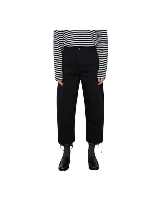 People Black Cropped Jeans