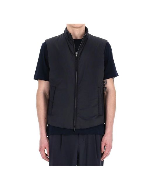 Herno Black Vests for men