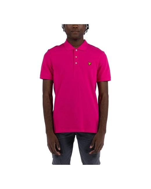 Lyle & Scott Pink Polo Shirts for men
