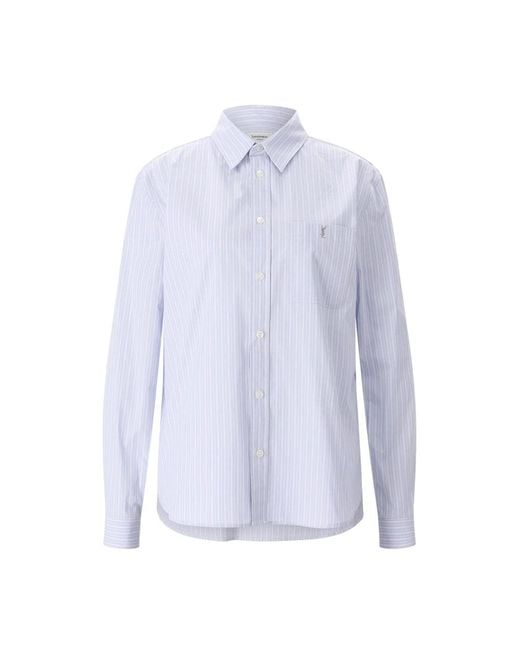 Saint Laurent Blue Shirts