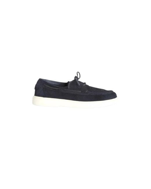 Harmont & Blaine Blue Boat Shoes for men