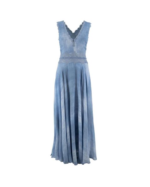 Ermanno Scervino Blue Maxi Dresses
