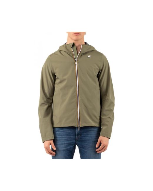 Light Jackets K-Way de hombre de color Green