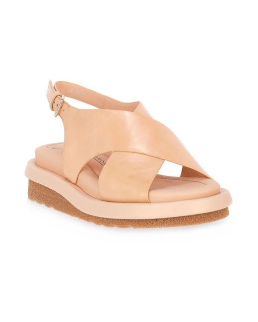 Elvio Zanon Pink Flat Sandals