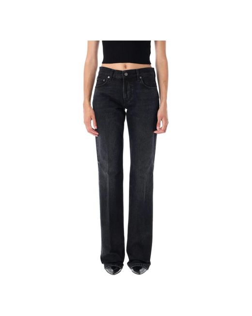Haikure Black Straight Fit Jeans