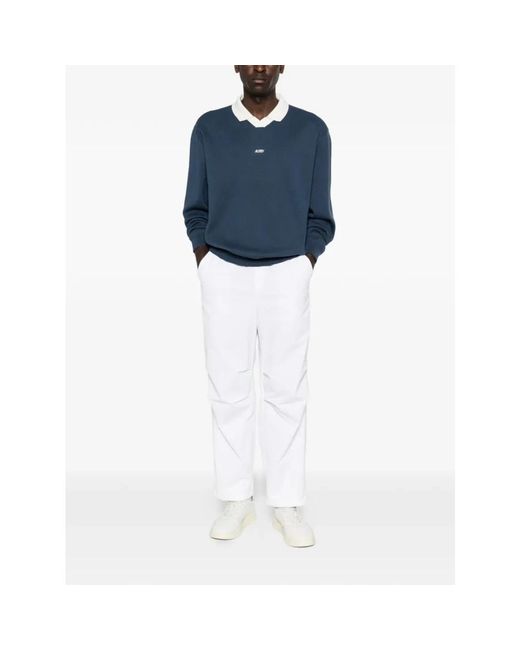 Autry Blue V-Neck Knitwear for men
