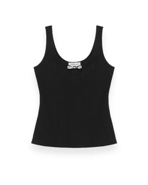 Blumarine Black Sleeveless Tops