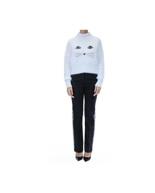 Karl Lagerfeld White Turtlenecks