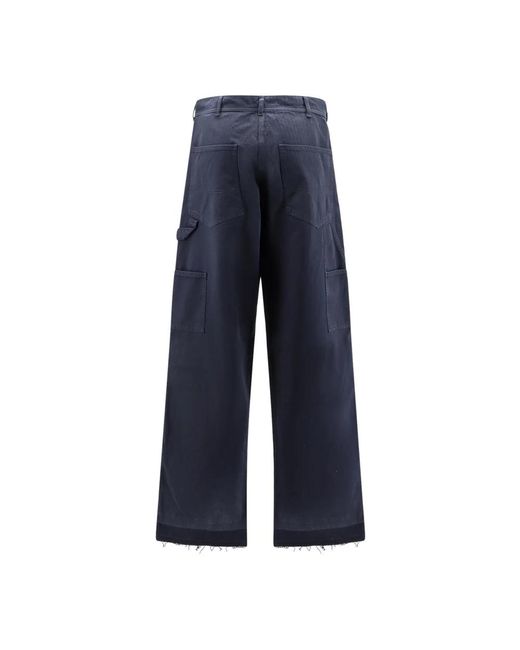 Maison Margiela Straight Trousers in het Blue voor heren