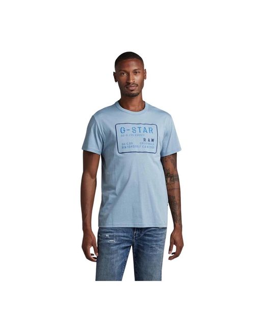 G-Star RAW Blue T-Shirts for men